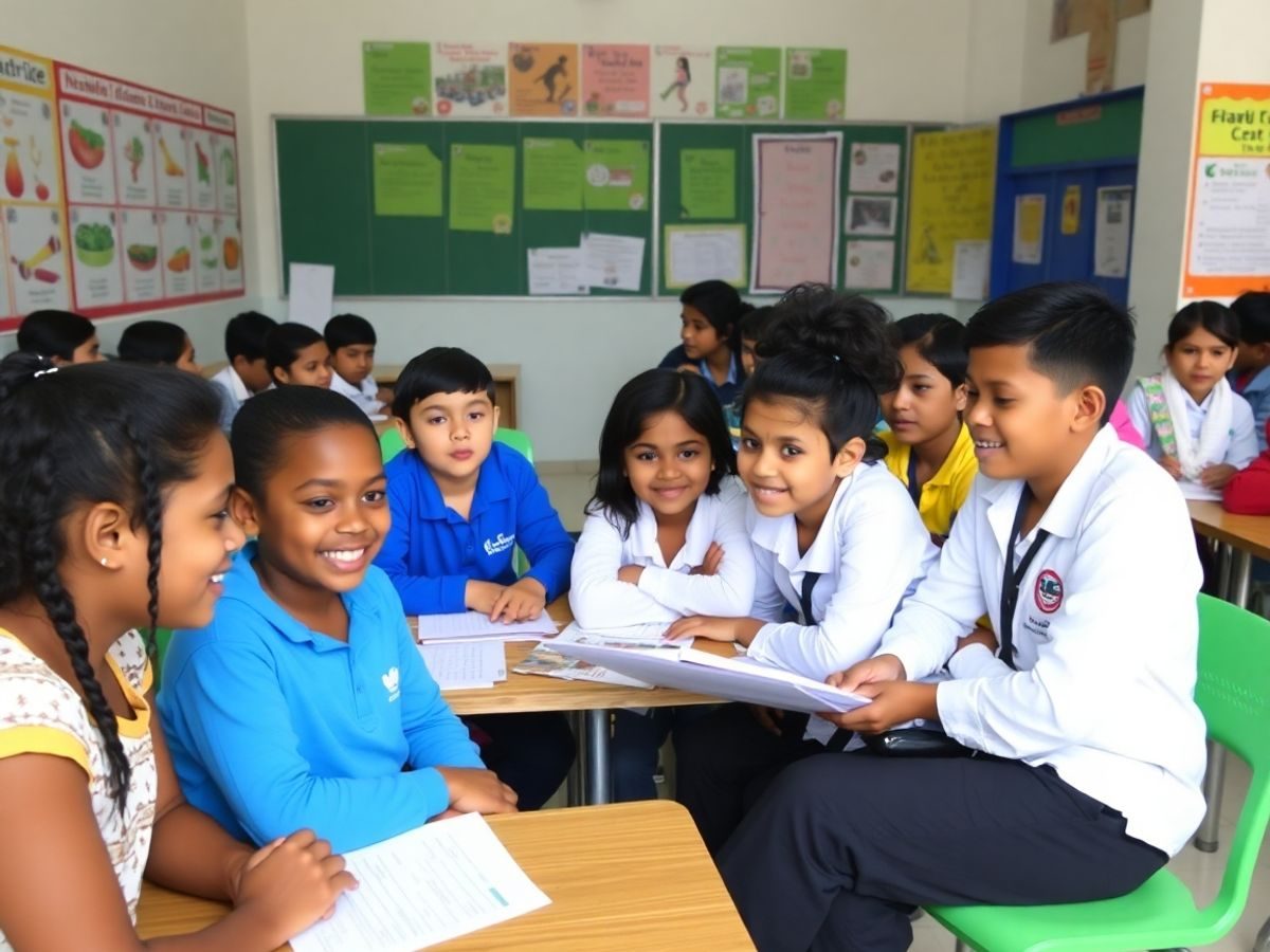 Elevi participanți la activități educaționale pentru sănătate.